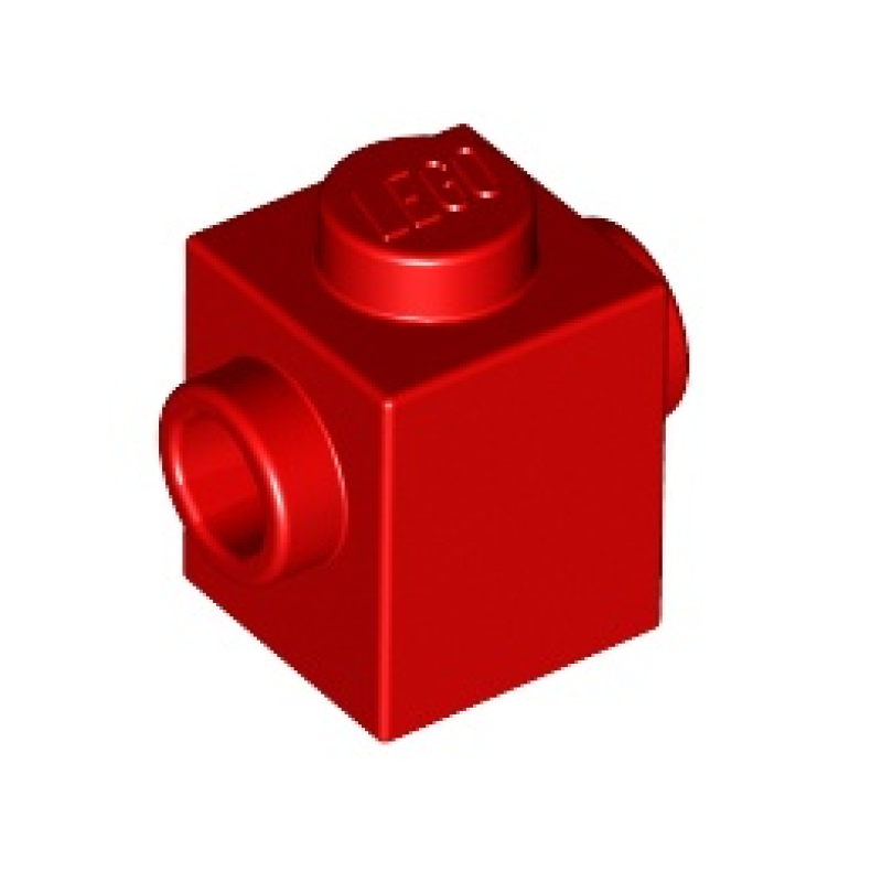 Steen, Aangepast 1x1 met nop aan twee kanten tegenover elkaar Red